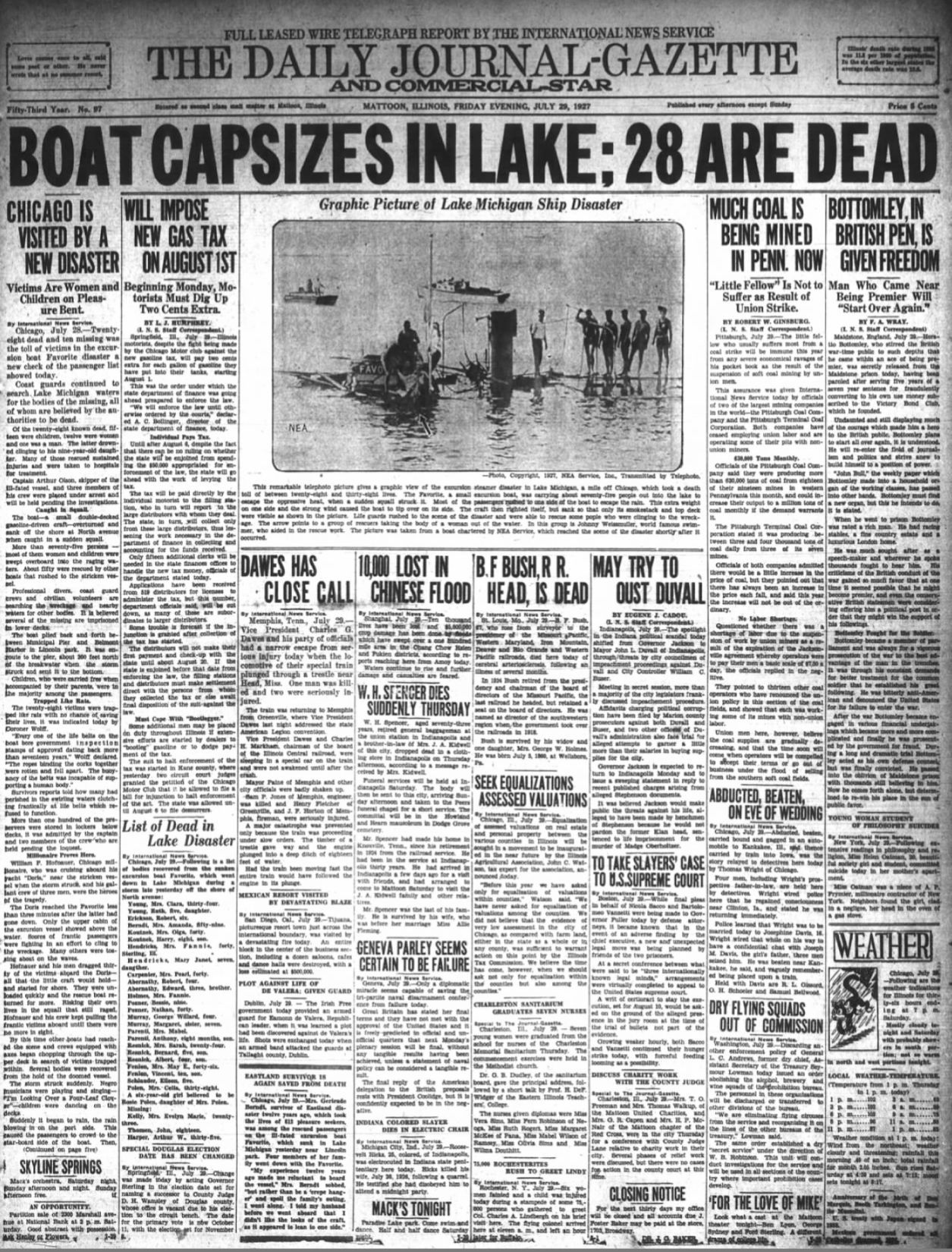 Boat capsizes in lake; 28 are dead